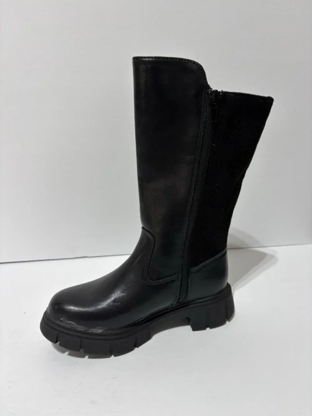 Sincerely Jules Kids’ Helen Black Zip Boots, Girls’ Size 13 M